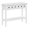 Rustic Console Table with Open Shelf & Rubber Wood Legs - Perfect for Entryways, Living Rooms, & Hallways - 2 of 4