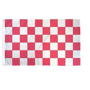 Maison 3'x5' ft Checkered Poly Flag For Indoor & Outdoor Use - Great For Race Day!! - Available In Different Bold Colors - 1 of 3