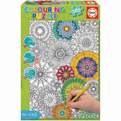 Educa Borras Doodle Art 300 Piece Coloring Jigsaw Puzzle