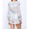Women's Floral Print Ruffle Romper - Fate - 2 of 3