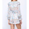 Women's Floral Print Ruffle Romper - Fate - image 2 of 3