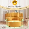 TiramisuBest 360¡ã Swivel Chair Upholstered Accent Barrel Chair Swivel Round Sofa Chair with Adjustable Headrest - 2 of 4