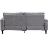 TiramisuBest 57 " Loveseat Sofa, Wood 2 Seat Sofa, Comfy , Small Space Saving Modern Upholstered Sofa, Living Room Bedroom Apartment, Light gray - 4 of 4