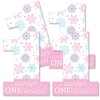 Big Dot of Happiness Pink Snowflakes 1st Birthday - One Shaped Decorations DIY Girl Winter ONEderland Party Essentials - Set of 20 - 2 of 4