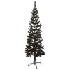 vidaXL Slim Christmas Tree Black 4 ft - 2 of 4