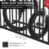 10-Bike Commercial Floor Rack, Heavy Duty Powder-Coated Steel Grid Organizer, Freestanding Double-Sided Storage for Garages/Storefronts/Schools - 4 of 4