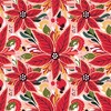Avenie Abstract Floral Poinsettia Red Shower Curtain - Deny Designs - 3 of 3