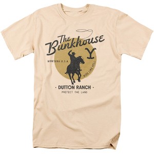 Yellowstone The Bunkhouse Adult T-Shirt Cream X Large - 1 of 4