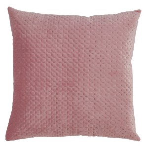 Saro Lifestyle Pinsonic Velvet Pillow With Polly Filling - 1 of 4