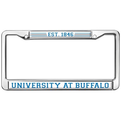 University at Buffalo School Logo Full Size Standard License Plate Metal Frame