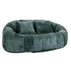 SYFERLORY COOLMORE Bean Bag sofa Lazy Sofa Durable Comfort Lounger High Back Bean Bag Chair (Emerald chenille) - 1 of 1