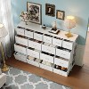 63" Wide Heavy-Duty Dresser,18 Fabric Drawers w/ Charging Station, Steel Frame & Wood Top for Bedroom Storage - 3 of 4