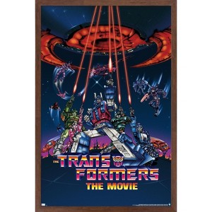 Trends International Hasbro The Transformers - The Movie One Sheet (1986) Framed Wall Poster Prints - 1 of 4