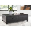 Foyland Coffee Table Black/Gray - Signature Design by Ashley: Rectangular, Vintage Style with Drawer Storage for Living Room - 2 of 4