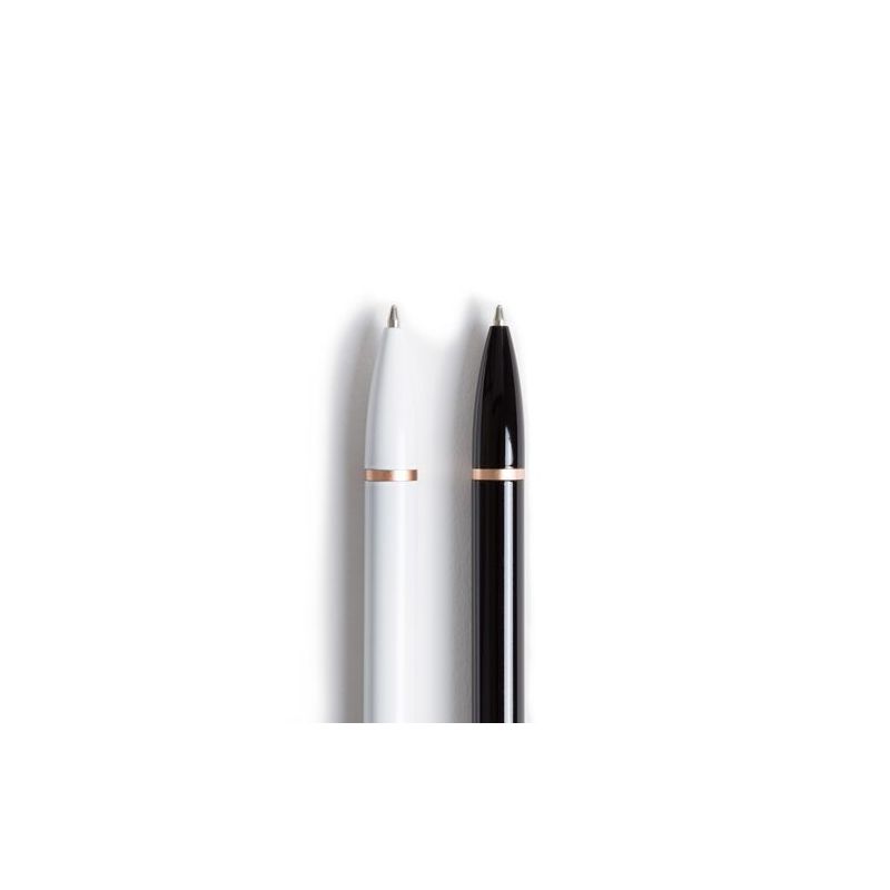 U Brands 2ct Ballpoint Pens - Black/White, 4 of 10