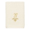 Linum Home Textiles 100% Turkish Cotton MONICA Gold Thread 3PC Embellished Towel Set - 4 of 4