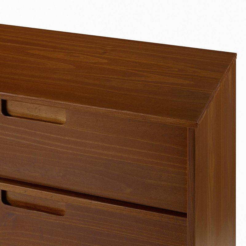 Mid-Century Modern Groove Wood 6 Drawer Dresser - Saracina Home, 6 of 24