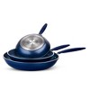 Granitestone Blue 3 Pc Nonstick Fry Pan Set 8'' 10'' and 12'' Fry Pans - 3 of 4