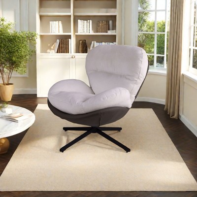CAVINAS Stylish 360° Swivel Barrel Accent Chair,Accent Chair for Living Room,Bedroom,Reading Corner