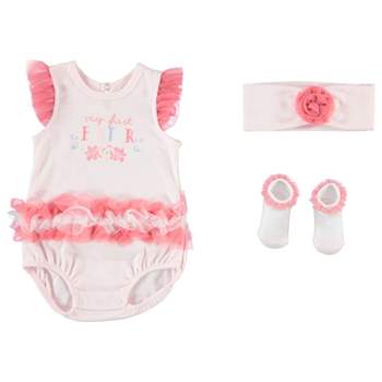 Kyle & Deena Baby Girl Gifts, My First Easter Baby Girl Oufit, Addorable Ruffle Creeper Set