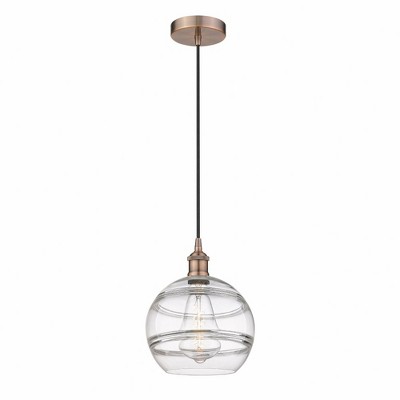 Rochester - 1 Light Cord Hung Mini Pendant In Industrial Style-11.63 Inches Tall and 10 Inches Wide