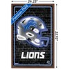 Trends International NFL Detroit Lions - Neon Helmet 23 Framed Wall Poster Prints - 3 of 4