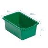 ECR4Kids Scoop Front Storage Bins, Cubby Compatible, Multipurpose Basket, 15-Piece - 2 of 4