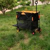 YONWAY 450 LBS Capacity,Double Decker Large Capacity Wagon Cart,with Extended Lower Shelf and 360° Rotating Wheels,for Camping,Shopping,Beach - 2 of 4