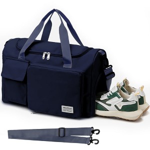 Luupatchy Carry On Weekender Backpack With Shoe Compartment, For Travel, Gym，Fishing, Travel Duffle Bag For Women, Men - 1 of 4