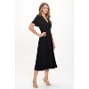 WEST K Women's Candace Short Flutter Sleeve Faux-Wrap Midi Dress - 2 of 3