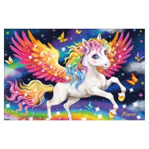 Trends International Kayomi Harai - Pegasus Rainbow Flight Framed Wall Poster Prints - 1 of 4