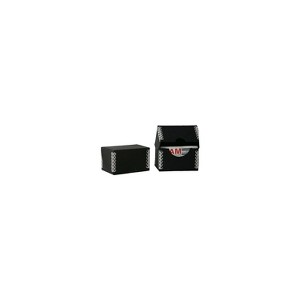 JAM Paper Desktop Business Card Box Black Kraft with Metal Edges Sold Individually (9064 202) - 1 of 1
