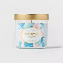 4.1oz Lidded Glass Jar 1-Wick Peppermint Snow Candle - Opalhouse™