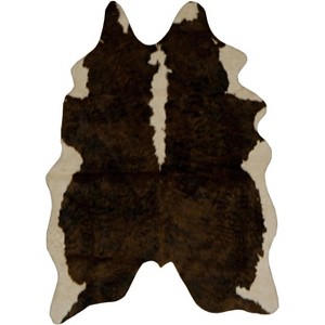 HomeStock FAUX COW HIDE MINI EX BRINDLE, Tufted and Printed, Transitional - 1 of 4