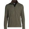 Lands' End Men's Quarter Zip Sweater Fleece - 3 of 3