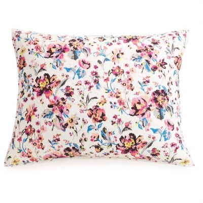 Standard Indiana Rose Pillow Sham Pink - Vera Bradley