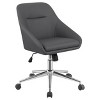 Vynxaria Jackman Grey Upholstered Adjustable Home Office Desk Chair - 3 of 4