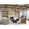 Progress Lighting, Lusail Collection, 4-Light Pendant, Soft Gold, Vintage Textured Shade. - 2 of 3