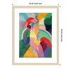 Amanti Art Femme a l'ombrelle ou La Parisienne by Robert Delaunay Wood Framed Wall Art Print - 4 of 4