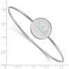 Black Bow Jewelry Sterling Silver Delta Delta Delta Greek Life Bangle Bracelet 8 Inch - 2 of 3