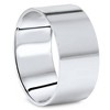 Pompeii3 10mm Flat High Polished Wedding Band 10K White Gold - 2 of 4