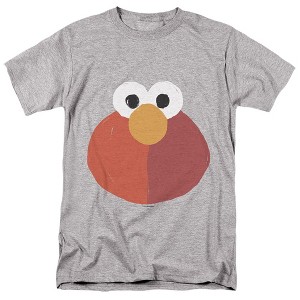 Sesame Street The Elmo Smile Adult T Shirt, Athletic Heather - 1 of 4