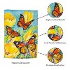 Evergreen Tulip and Butterfly Garden Suede Flag 12.5 x 18 Inches Indoor Outdoor Decor - 4 of 4