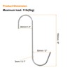 Unique Bargains 304 Stainless Steel S-shaped Butcher Hook Meat Hooks and Hangers - 2 of 4