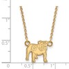 Black Bow Jewelry 14k Yellow Gold Plated Sterling Silver Georgia Bulldogs NCAA Necklace 18 Inch - 2 of 4