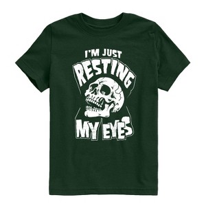 Boys' - Instant Message - Resting My Eyes Short Sleeve Graphic T-Shirt - 1 of 4