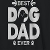 Rerun Island Men's Best Dog Dad Ever Long Sleeve Graphic Cotton Sweatshirt Hoodie - 2 of 3