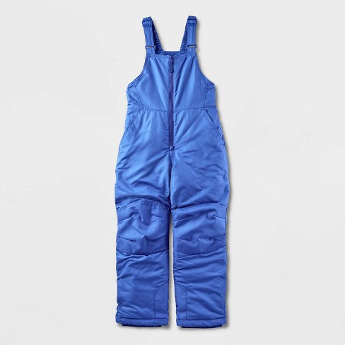 Kids Solid Snow Bib Cat Jack Blue M Plus Target