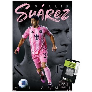 Trends International MLS Inter Miami CF - Luis Suárez 25 Unframed Wall Poster Prints - 1 of 4