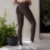 Anna-Kaci Active Women's High Waist Seamless Ribbed Full Length Leggings - 3 of 4